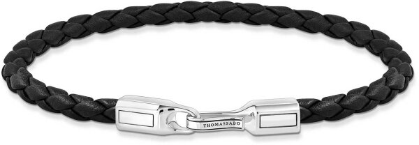 Bracciale sottile in pelle intrecciata - Thomas Sabo Modello: A2147-682-2-L19