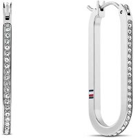 Thomas Sabo Orecchini A Cerchio Trapezoidali In Argento 925 Riciclato - CR740-001-21 - Eleganti E Leggeri