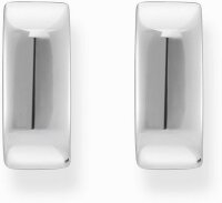 Orecchini a cerchio argentati, con forma squadrata e design minimalista - Thomas Sabo Modello: CR744-001-21