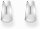 Orecchini a cerchio argentati, con forma trapezoidale ed estetica Chunky ispirata agli anni 90 - Thomas Sabo Modello: CR740-001-21