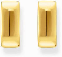 Orecchini a cerchio dorati, con forma squadrata e design minimalista - Thomas Sabo Modello: CR744-413-39