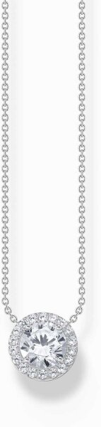 Collana con pendente Halo e pietre bianche - Thomas Sabo Modello: KE2279-051-14