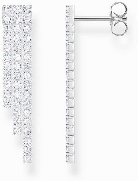 Orecchini a perno con design a cascata e zirconi bianchi - Thomas Sabo Modello: H2309-051-14