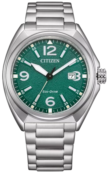 Citizen orologio da uomo modello: AW1571-76X con movimento Eco-Drive e quadrante verde