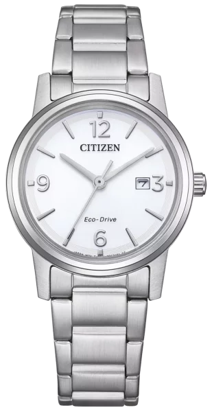 Citizen orologio da donna modello: EW2720-57A con quadrante bianco, cassa argentata e bracciale in acciaio inossidabile