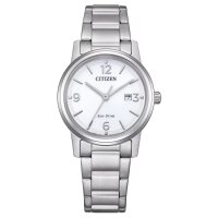 Citizen orologio da donna modello: EW2720-57A con quadrante bianco, cassa argentata e bracciale in acciaio inossidabile