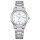 Citizen orologio da donna modello: EW2720-57A con quadrante bianco, cassa argentata e bracciale in acciaio inossidabile