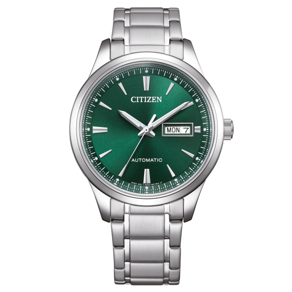 Citizen orologio da uomo modello: NY4058-79XE con quadrante verde e bracciale in acciaio inossidabile