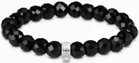 Thomas Sabo Bead-Armband Modell: X0292-023-11-L19 aus facettierten, ovalen Obsidian-Beads und ringförmiger Öse für Charms #1
