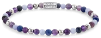 Bracciale in pietre preziose in mix di colori viola e...