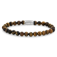 Bracciale in occhio di tigre da 6 mm con chiusura in...