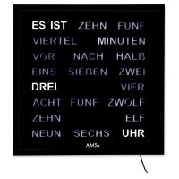 Orologio da parete AMS Quarzo 1265 - Cassa in metallo...