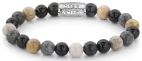 Bracciale con pietre preziose da 8 mm di riolite,...