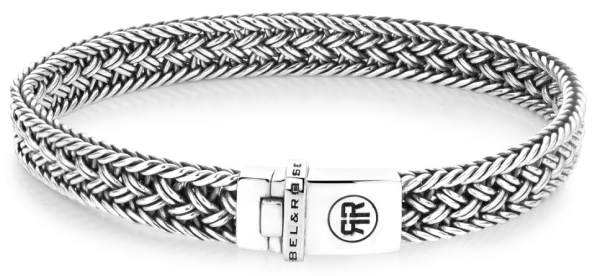 Bracciale in argento spesso 8mm - Modello Rebel&Rose: RR-BR036-S-L