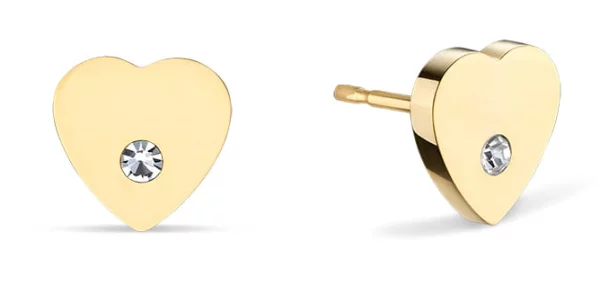 Herzförmige Ohrstecker mit Steinchen-Bering Jewelry Modell: 742-27-05