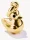 Thomas Sabo Charm-Anhänger, Ente aus Silber vergoldet