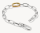 Glieder-Charm-Armband mit vergoldetem Connect Link, aus Silber - Thomas Sabo Modell: C1204-413-7-L17