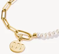 Charm-Anhänger, Engelszahlen 000, mit weißen Edelsteinen, aus Silber, vergoldet - Thomas Sabo Modell: CC1257-414-14