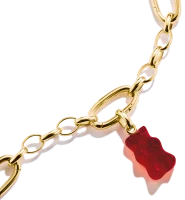 Thomas Sabo Charm-Goldbären-Anhänger in Rot...