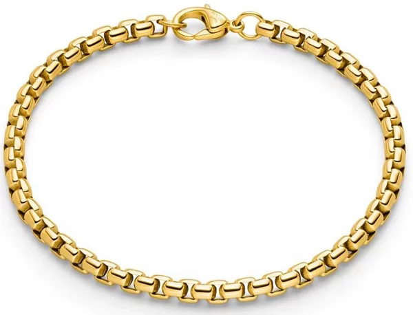 Armband Panzerkette Titan vergoldet Boccia Jewelry Modell 030640218