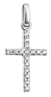 Thomas Sabo Charm-Anhänger Kreuz mit Steinen Connect Silber