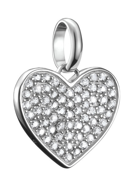Thomas Sabo Charm-Anhänger Pavé-Herz Connect Silber