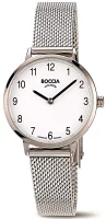 Damenuhr mit Edelstahl-Mesharmband - Boccia Modell: 3345-02