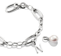 Thomas Savo Charm-Anhänger Buchstabe N Connect Silber