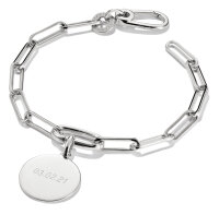 Thomas Sabo Charm-Armband Paperclip mit einem Connect...