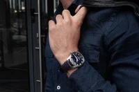 Orologio da uomo nero con cinturino in pelle - Modello Vostok Europe: NH35-125A748