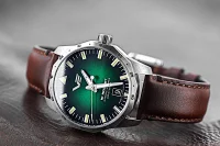 Orologio da uomo verde con cinturino in pelle - Modello Vostok Europe: NH35-125A749