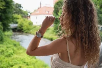 Orologio da donna color oro rosa con cinturino in pelle - Modello Vostok Europe: VS42-125B754