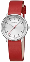 Orologio da donna rosso con cinturino in pelle vegana di...
