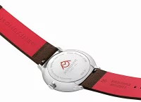 Orologio da uomo blu con cinturino in pelle vegana marrone altra – Modello Mondaine: MLE.41240.LGV