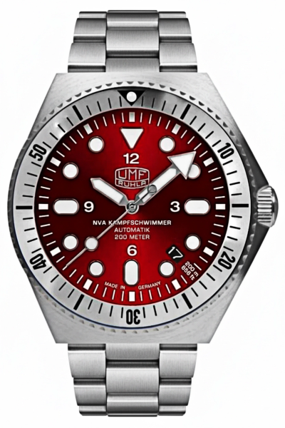 Orologio da uomo color argento con cinturino in acciaio inossidabile - Modello UMF Ruhla: UMF-1928M-7