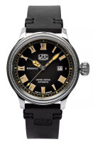 Orologio da uomo nero con cinturino in pelle - Modello...