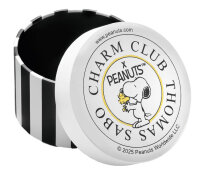 Ciondolo Charm in argento riciclato 925 placcato in oro 18k con smalto freddo Snoopy & Woodstock Friends Motiv Thomas Sabo Modello: 2228-427-7