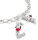 Ciondolo Charm in argento sterling riciclato 925 con motivo Snoopy e dettagli in pavé, Thomas Sabo PEANUTS Connect Modello: CC1310-691-11