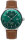 Orologio da uomo automatico in acciaio inossidabile con quadrante verde a soleil, Zeppelin LZ129 Hindenburg: 8056-4