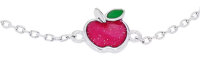 Armband aus 925 Sterlingsilber mit Apfel-Motiv,...