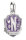 Charm-Anhänger aus geschwärztem 925er Sterlingsilber mit Nevermore-Motiv und violetter Emaille, Thomas Sabo Charm Club Connect Modell: CC1316-691-13