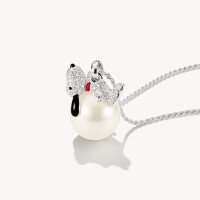 Charm-Anhänger Snoopy Schneeball aus 925er...
