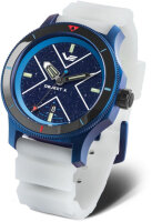 Herrenuhr, Automatikwerk, Kosmosblaues Aventurin-Zifferblatt - Vostok Europe "Object X" Modell: NH35-599E776