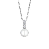 Arktische Perlen Halskette Edelstahl  mit schimmernden...