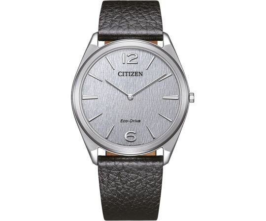 Unisex-Uhr Ultraflache Eco-Drive Solar Graues Zifferblatt - Citizen Suratto AR3120-16A