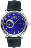 Herrenuhr Automatik, blaues Zifferblatt, Edelstahl -...