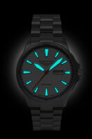 Herrenuhr Automatik Titan Silber Zifferblatt Saphirglas - Bauhaus Modell: 2862M1