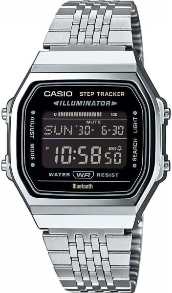 Unisex, Bluetooth & Schrittzähler, Schwarz - Casio Modell: ABL-100WE-1BEF