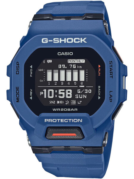 Herrenuhr mit Bluetooth und schwarzem Zifferblatt - Casio Modell: GBD-200-2ER