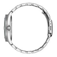 Herrenuhr, Eco-Drive Solaruhr aus Edelstahl - Grünes...